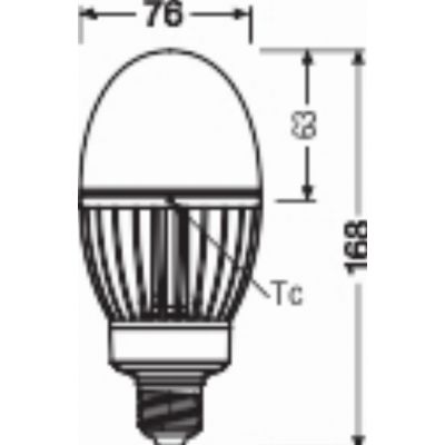 HQL LED 4000 29W 840 230V GL E27 LEDVANCE (4058075765955)